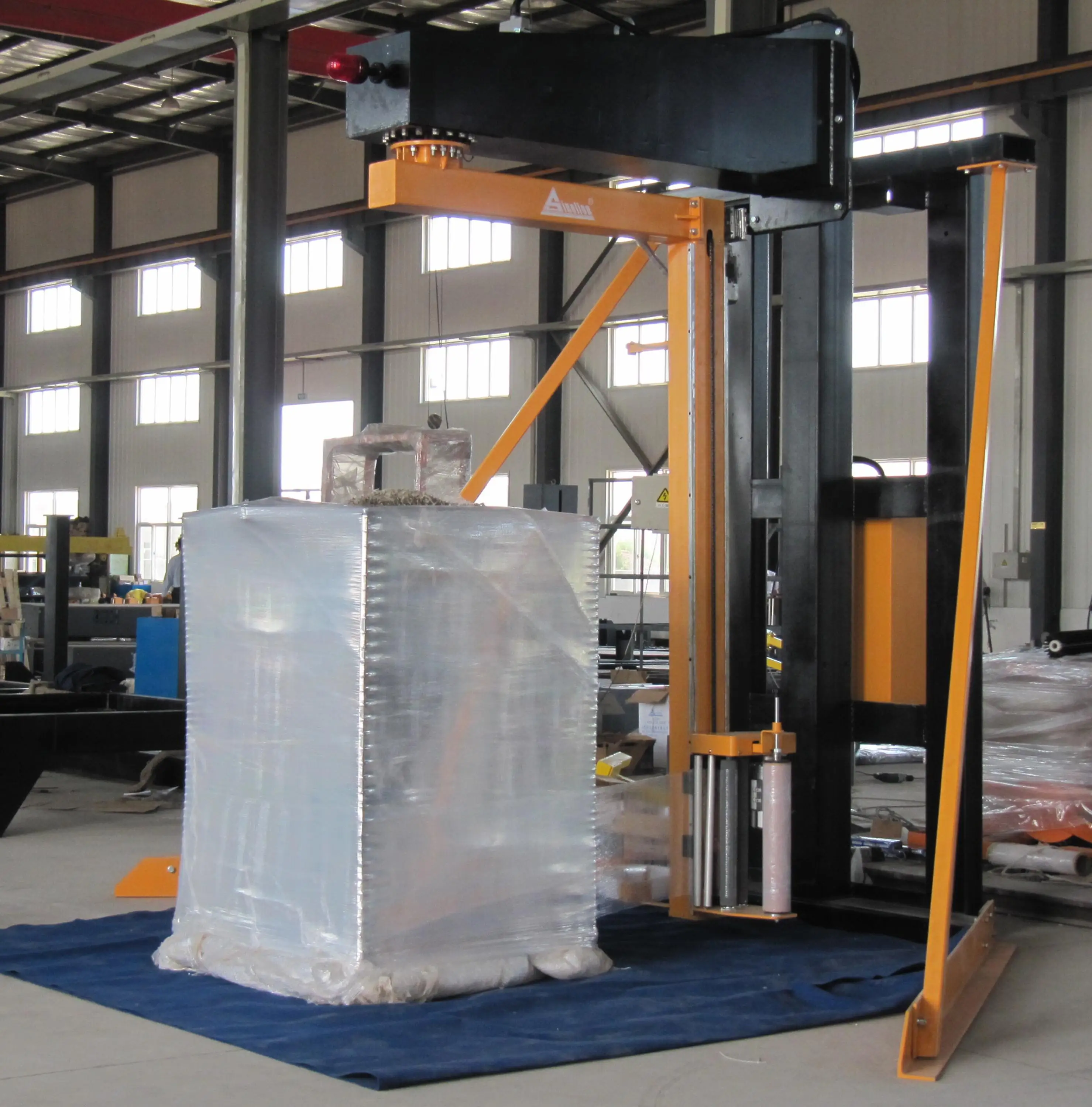 Auto/semiauto Rotating Rotary Arm Pallet Stretch Film Wrapping
