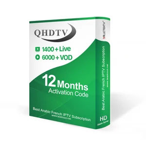 Wholesale IPTV Codes Provider QHDTV IUDTV IPTV Account Subscription Reseller Panel 1 Year with French Arabic and Other Channels