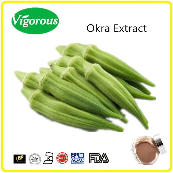 Free Sample Okra Extract Abelmoschus Esculentus L. Powder High Quality