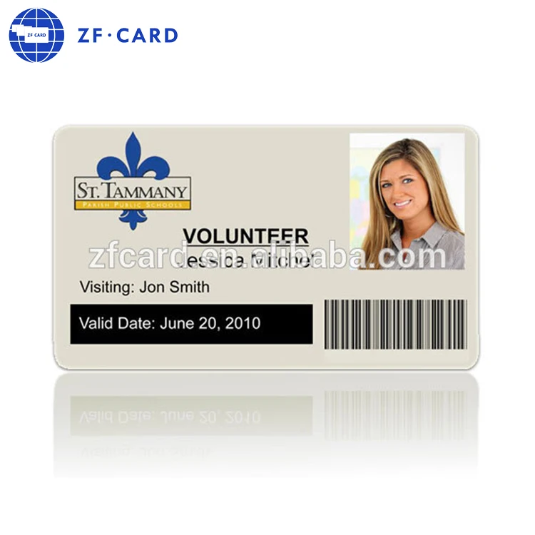 plastic identity card