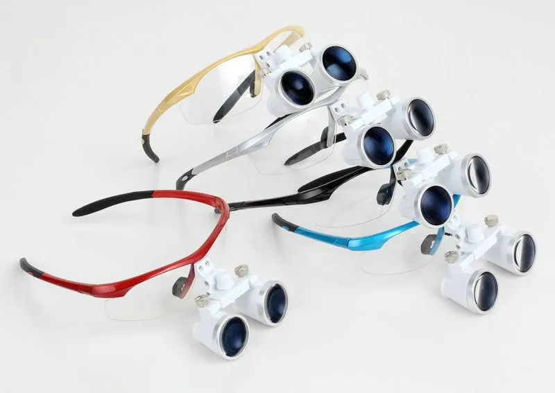 Dental Magnifying Mouth Mirror Dental Glasses Head Loupe Magnifier