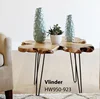 Best Sellers home decoration Three Feet side coffee table cedar wooden top fancy side table