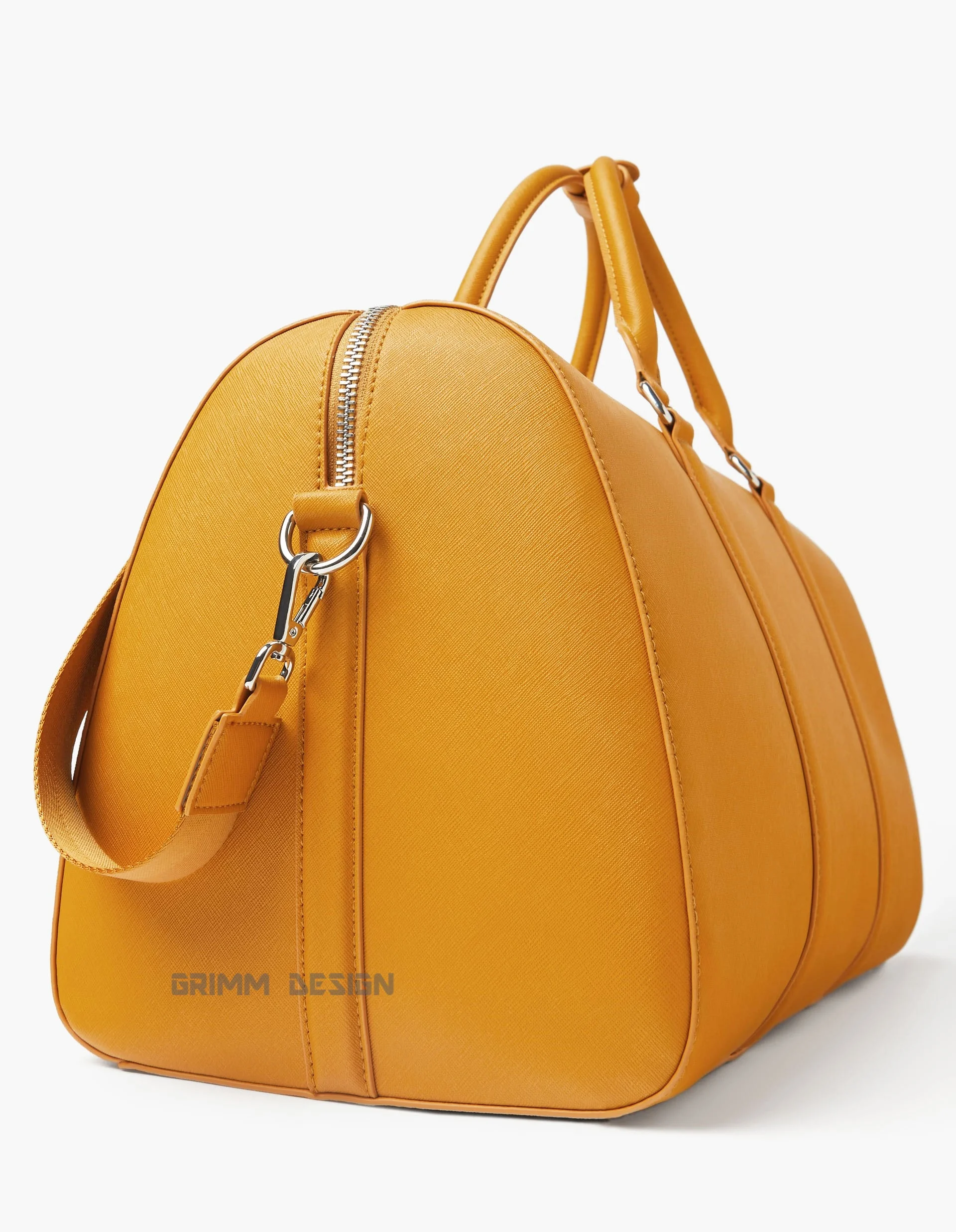 High Street Fashion Designer Mustard Travel Duffel Holdall Yellow
