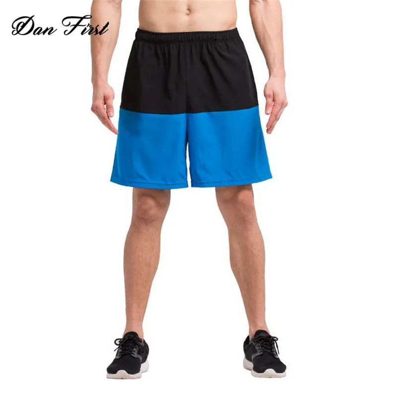 

Hot Sale Men's Fitness Pants Casual Breathable Quick Dry Athletic Sports Shorts For Men, Black orange blue green