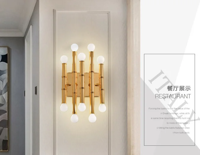 hot selling Simple post-modern living room bedroom hotel designer industrial led wall lamp