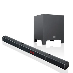 2.1 channel detachable wireless TV soundbar with ultra-slim design