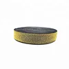 3" Custom Black And Gold Flash Grosgrain Striped Elastic Jacquard Ribbon