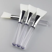 

private label transparent color single silicone makeup brush custom facial mask brush