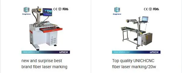 High speed split fiber laser marking machine with air cooling