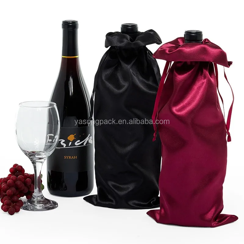 satin wine bags