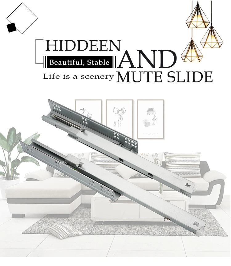 Kitchen Fittings Telescopic Channel L Shaped Cabinet Small Drawer