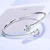 Wholesale Western Style Fashion Zircon Hollow Pipe Spring Bracelet Diamond Bangle