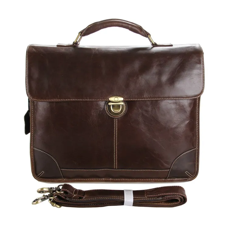 

Genuine Leather Messenger Bags For Laptop Bag Computer Satchel Bag 7091C