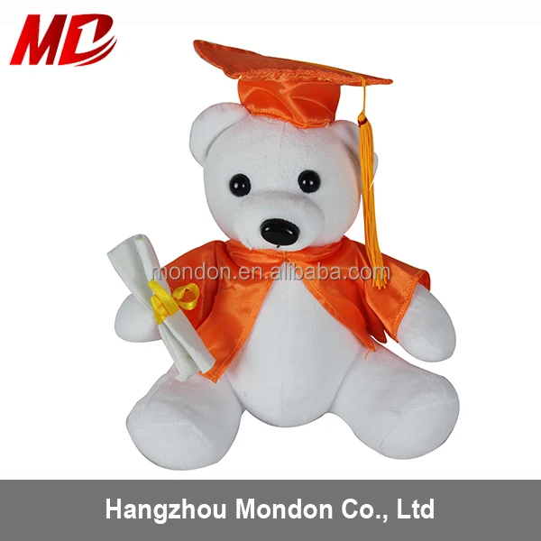 teddy bear with cap and gown