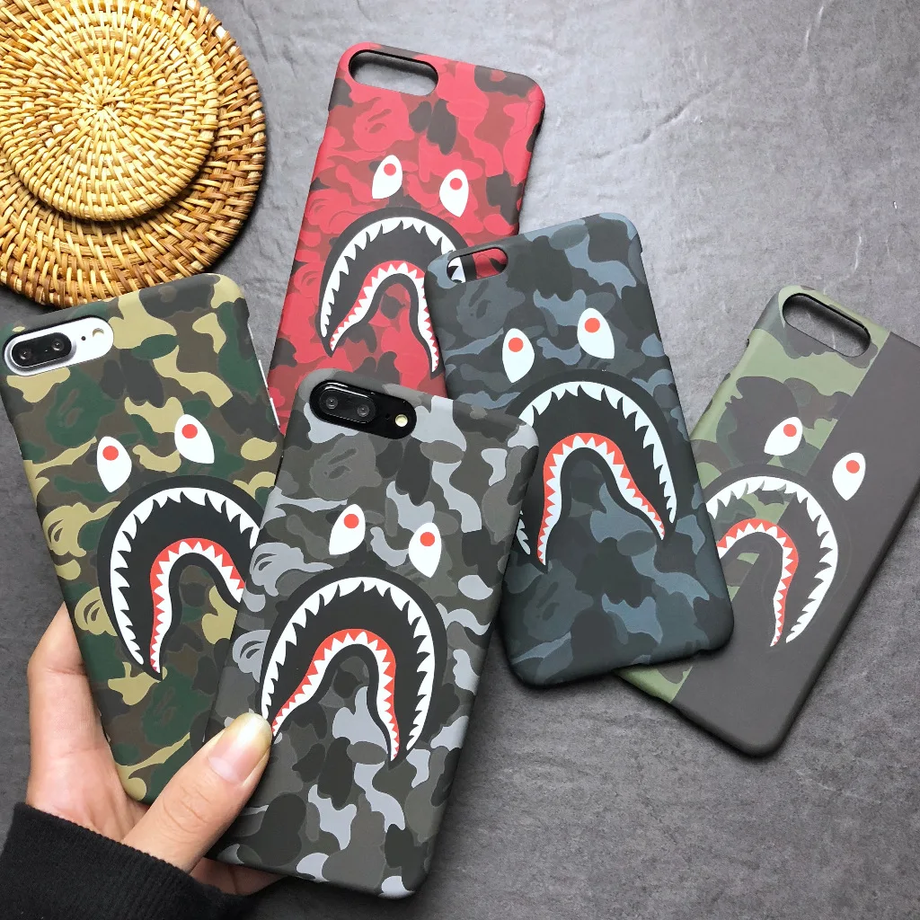 jaglo A Bathing Ape x Supreme Bape Shark Protective Hard Case Cover for  iPhone 6 7 8 PLUS X (iPhone 7/8 PLUS, S101) : : Electronics &  Photo