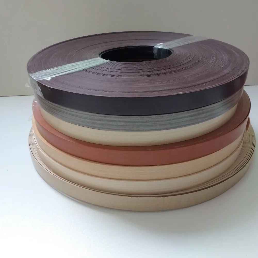 Wood Grain Melamine Pvc Edge Banding Tape Plastic Wood Finish Edge