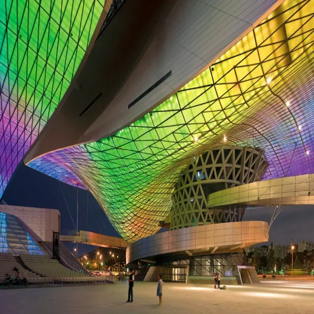 Prefab design of space frame shopping mall construction