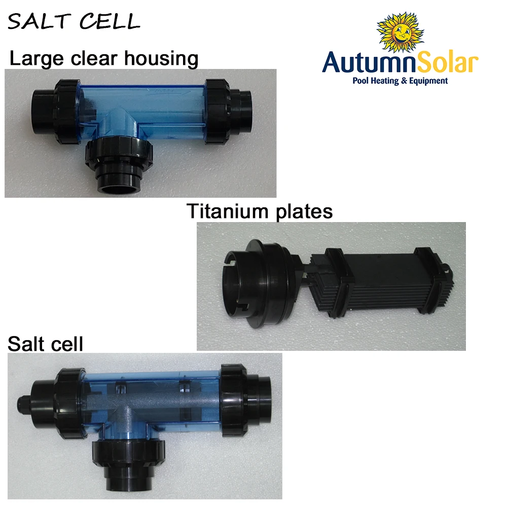 

swimming pool chlorinator self-cleaning salt cell with titanium electrode