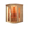 Traditional Hemlock 4 person steam sauna wet steam sauna room