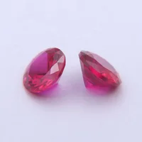 

Factory Price 5# Color Round Brilliant Cut Ruby Wonderful Synthetic Diamond For Corundum Ring