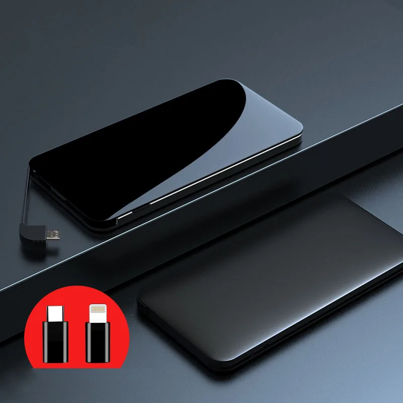 

High quality 10000mah Micro USB Portable Power Station QI Wireless Mobile Power Bank, Black white oem