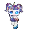 2019 unicorn sequin patch led eye patch embroidery patches with LED light