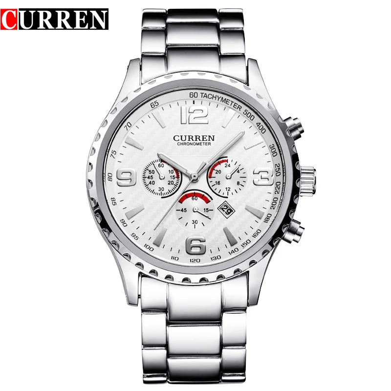 

CURREN 8056 Original New Luxury Relogio Masculino Casual Brand Orologio Date Men Sports Reloj Military Stainless Quartz Watch, N/a