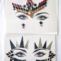 

Halloween glitter face gems rhinestone gem eye stickers decorative face jewels