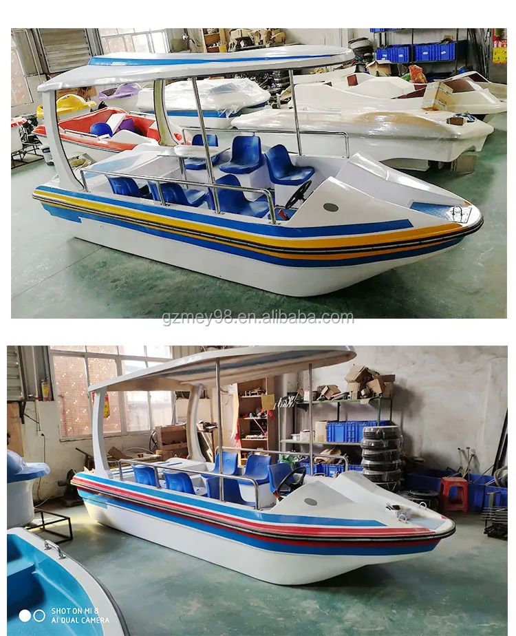 Self Drainage Pedal Boat Water Park Play Equipment Electric Boat For