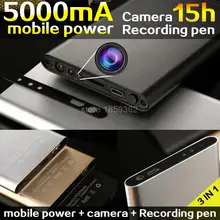 5000mAh mobile power bank Mini Camera DV 1080p HD Micro Camcorder Night Vision Cam Voice device Video Recorder Espia