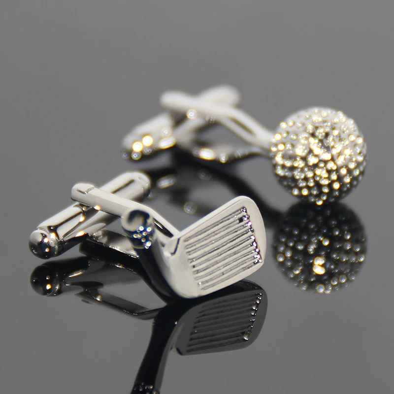 

Wholesale Personalized Fashion Sporting Gentlemen Golf Clubs Custom Cufflinks Fancy Popular Business Gift Luxury Sports Cufflink