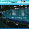 transparent acrylic glass diving swimming pool