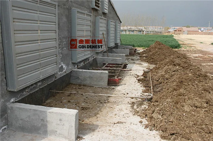Goldenest bird house saving labour poultry manure removal system scraper cleaning system JCJ14-MC01