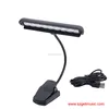 Music Stand 9 LED Light FL-09A Clip On Keyboard Piano Great Music Reading Light Covers 2 Pages