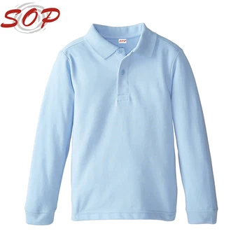 long sleeve polo shirts school