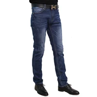 

Huade High Quality men Biker Jeans Denim Mens Scratch Dark Blue