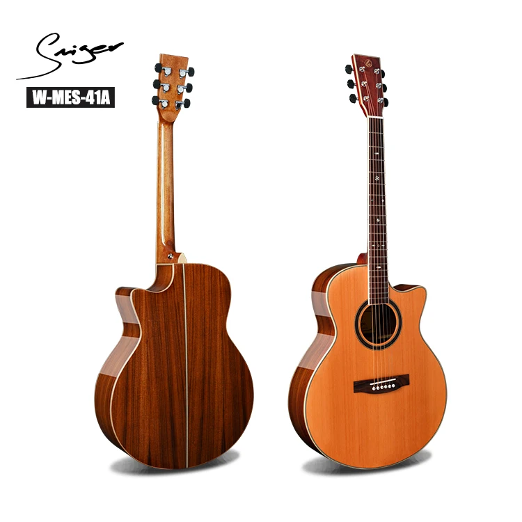 41" High Grade Best Value Solid Wooden Acoustic Guitar For Sale (wmes