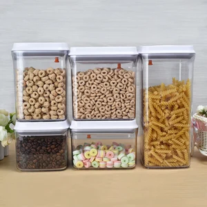Image of Plastic airtight storage container large capacity food container sets storage box organizer