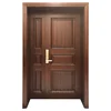 2019 new product fancy carving solid teak wood main door designs