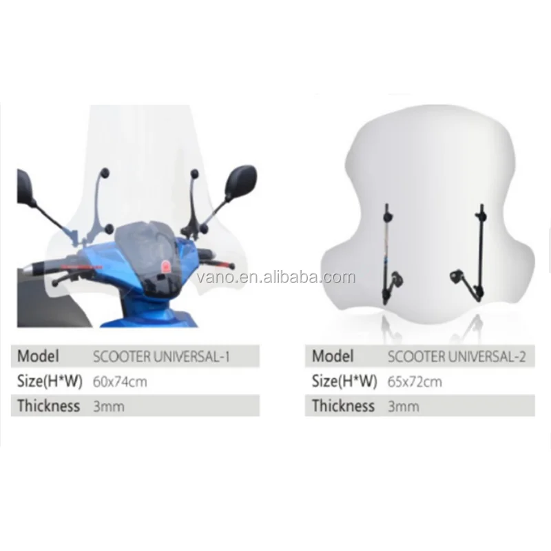 universal motorcycle windshield for motorcycle