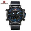 NAVIFORCE NF9135 Men Simple Style Quartz Digital Movement Watch Back Light Week Day Date Display watch