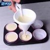 Easy Operating White Plastic Candy Funnel Pastry Cupcake Waffle Pancake Batter Dispenser