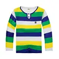Hot Sale Baby Boys 100 Cotton T Shirt Striped Colorful Tops Long Sleeve Lovely Bear Boys