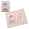 Eyewear cleaning kit with free custom solid-color microfiber cleaning wipes and animal pattern printed package