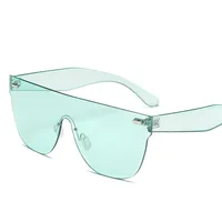 

GUVIVI CE&FDA Korean fashion sunglasses Latest models sun glasses Clear Square Rimless High quality sunglasses
