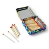 Small metal tin matches packing cheap matchbox