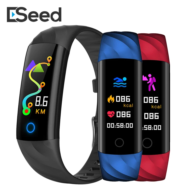 

S5 Sport Smart Watch Wristband IP68 Waterproof Color Screen Smart Band Heart Rate Blood Pressure Pedometer Activity Tracker, Purple;red;black;blue