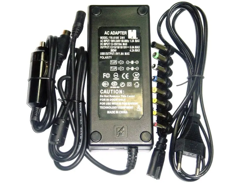 90/96/100/120w Universal Laptop Charger Pin With Usb 12-24v - Buy ...