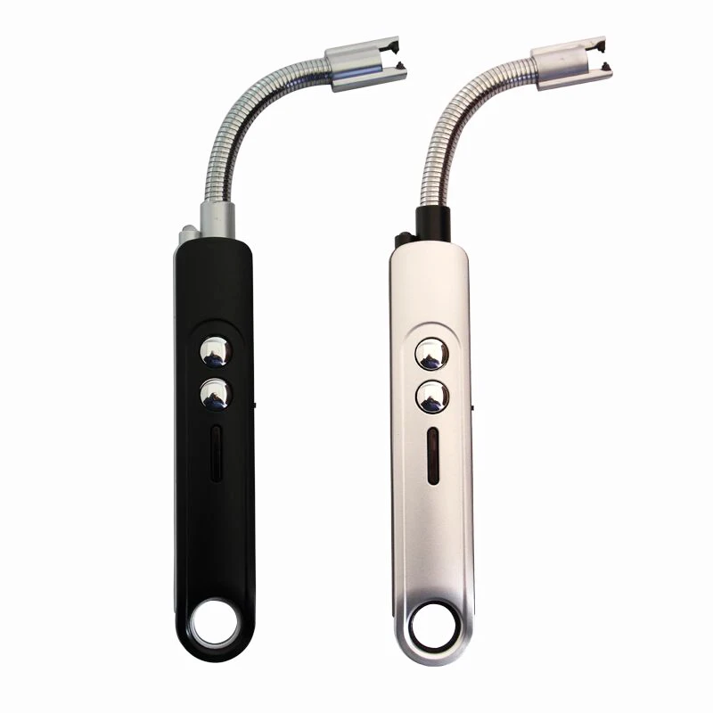 

2019 kitchen trend windproof rechargeable usb BBQ Arc lighter with logo print, Red;black;grey;silver;yellow