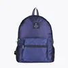 Deep blue polyester and nylon backpack bag